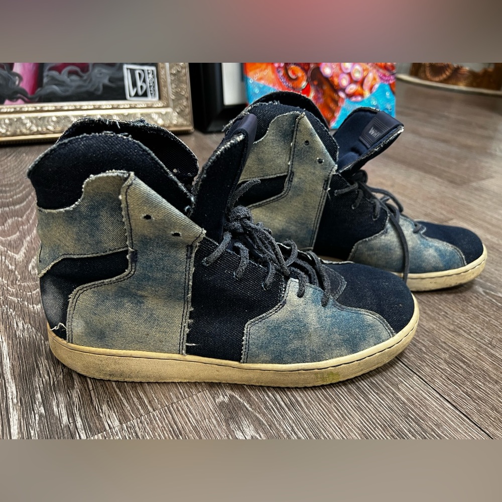 Vintage Nike Jordan Westbrook 0.2 Why Not Bleached Denim Size 10.5 EUC